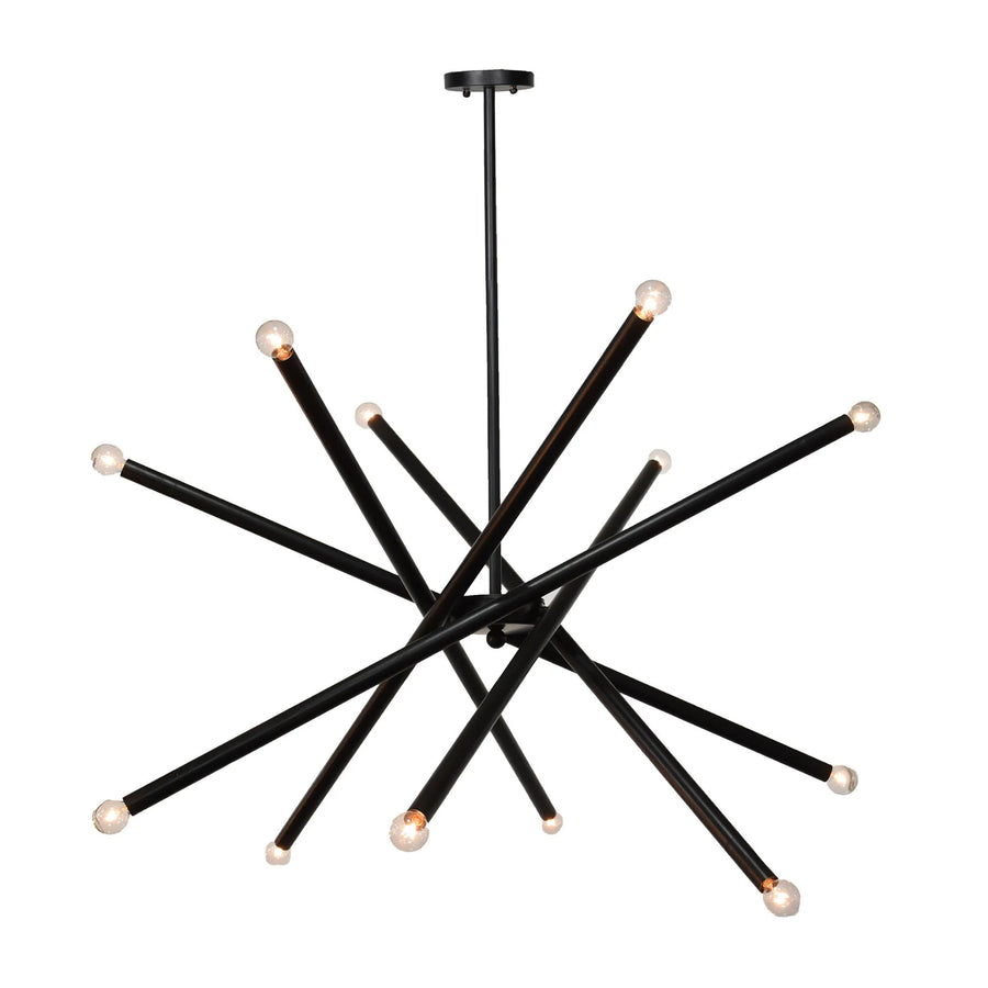 Jonas black ceiling fixture